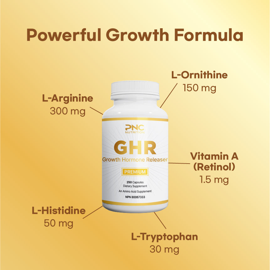 
                  
                    PNC GHR Growth Hormone Releaser - Growth & Development Support, 250 Capsules
                  
                