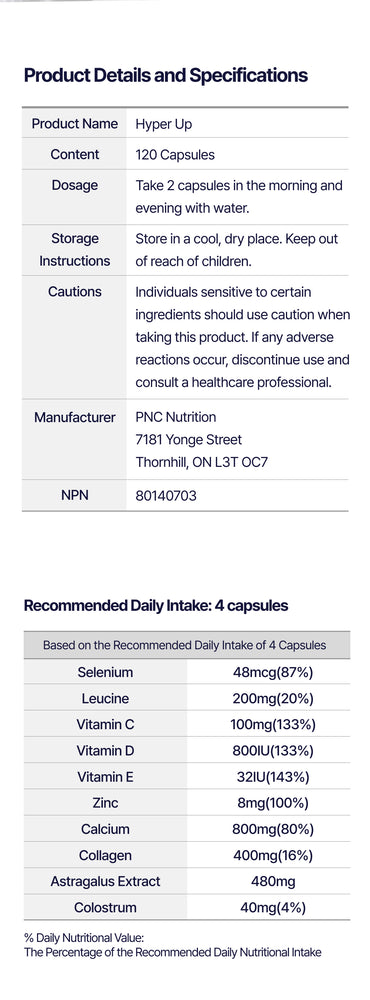 
                  
                    PNC Key Prime Hyper Up - Multinutrient Support for Children, 120 Capsules
                  
                
