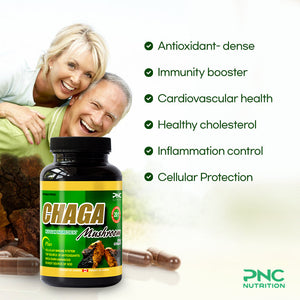 
                  
                    PNC Chaga Mushroom - Immune & Antioxidant Support, 180 Capsules
                  
                