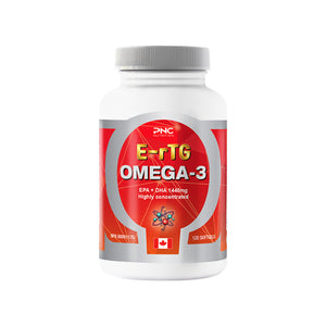 
                  
                    PNC E-rTG Omega 3 - Advanced Absorption Fish Oil, 120 Softgels
                  
                