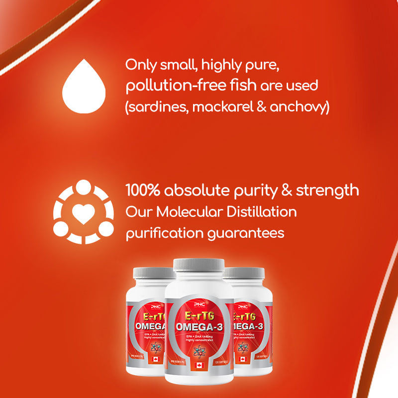 
                  
                    PNC E-rTG Omega 3 - Advanced Absorption Fish Oil, 120 Softgels
                  
                