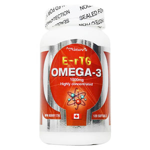 
                  
                    E-rTG Omega 3 | Fish oil | 1000mg - PNC Pure Natures Canada
                  
                